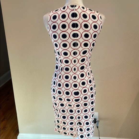 Authentic Dolce & Gabbana Cream Sheath Midi Dress Sleeveless Scoop Neck - Picture 4 of 7